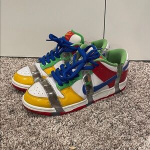 Nike Multicolor Sneakers - Red, Blue, Green, Yellow